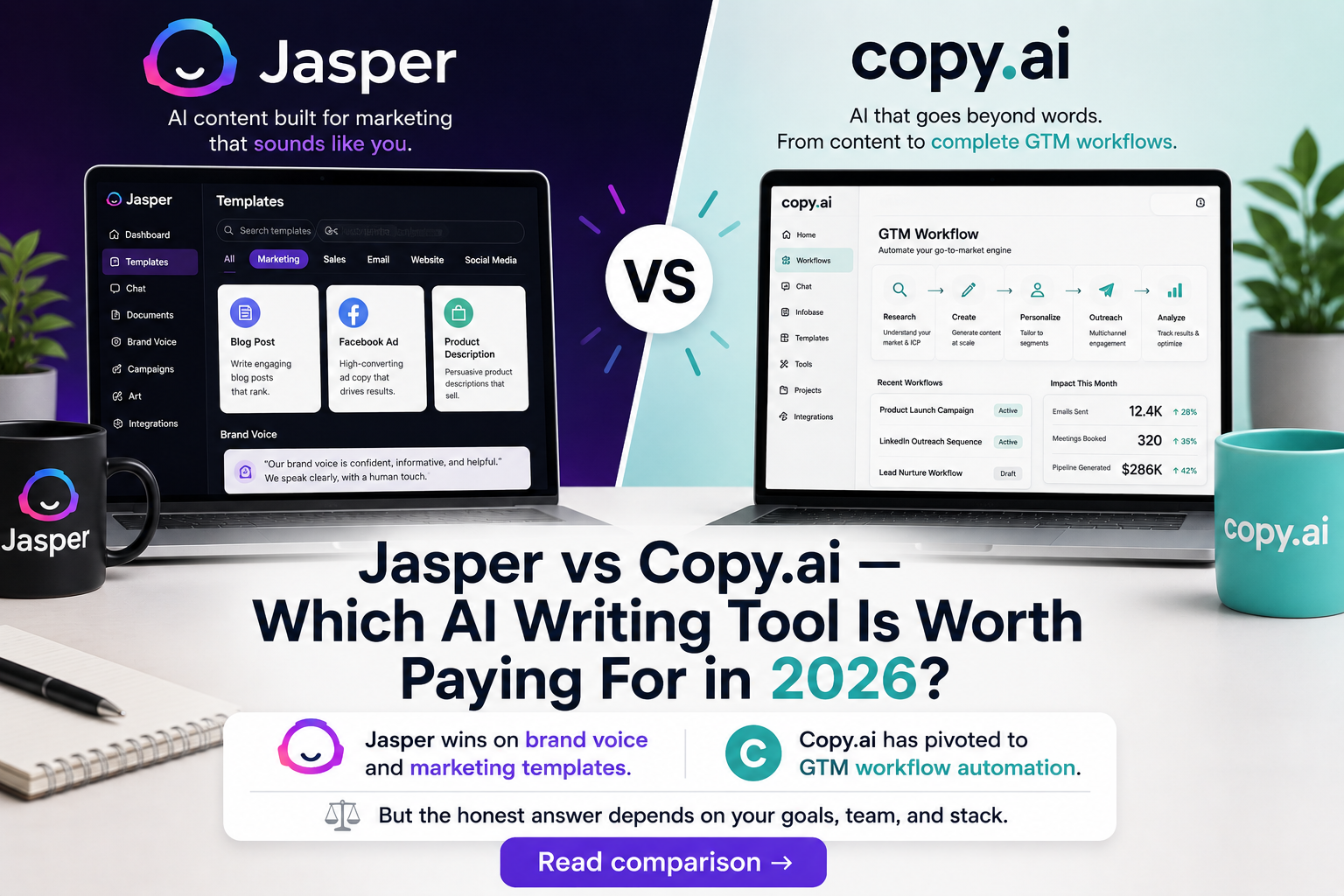 Jasper vs Copy.ai